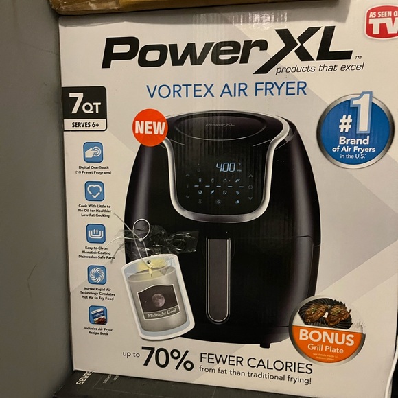 Kitchen Power Xl Vortex 7quart Air Fryer Black New In Box Poshmark